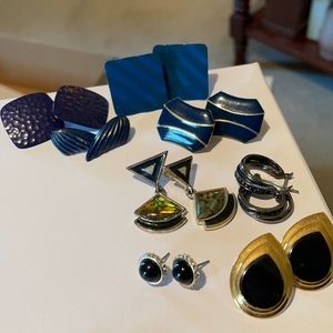 black-navy earring bundle !